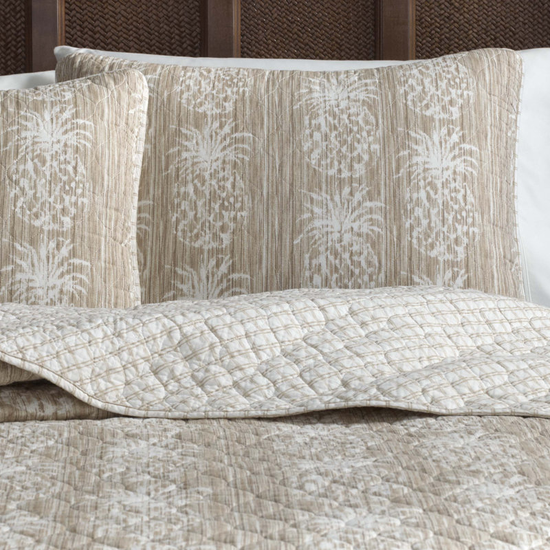 Tommy Bahama Home Pineapple Stripe Quilt Set by Tommy Bahama Bedding